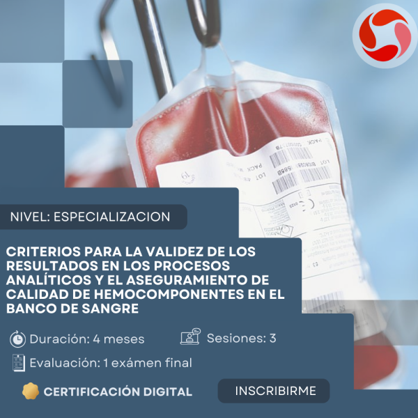 Criterios para la Validez de los Resultados en los Procesos Analíticos y el Aseguramiento de Calidad de Hemocomponentes en el Banco de Sangre